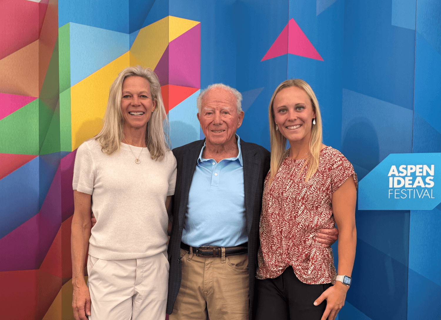 Dr Stuart Brown with his daughter, Lauren Sundstrom, and granddaughter, Mia Sundstrom, CEO of NIFPlay.